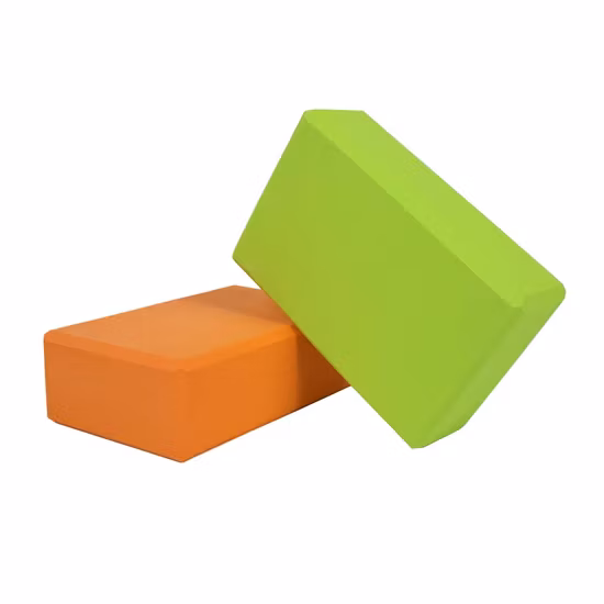 Югландская гавань, оптовая продажа, индивидуальный логотип, большой блок для йоги из пены EVA высокой плотности с ремнем для йоги