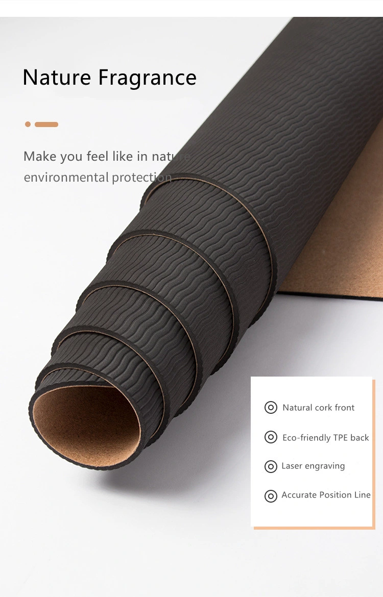 Cork Product Gym and Home Use Non-Slippery Natural Yoga Mat