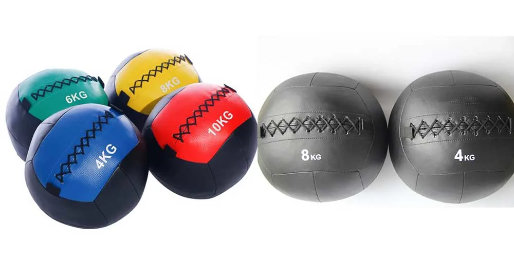 Stock Kg Color PU Leather Medicineballs Free Weights for Supermarket and Shopping Mall