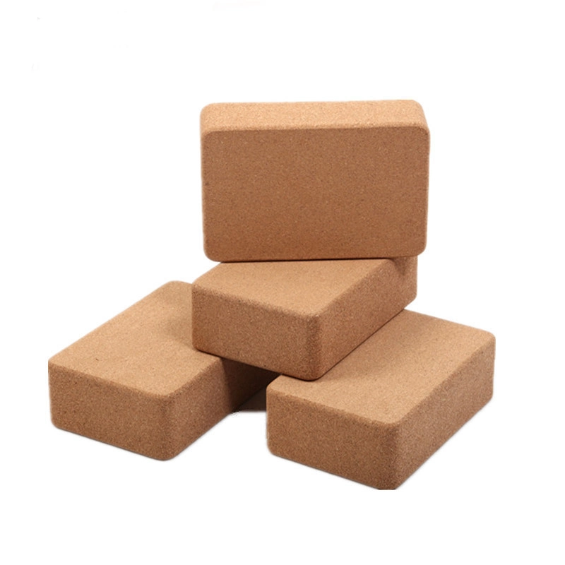 Natural Cork Yoga Eco Friendly Cork Material 3*6*9 Inch Yoga Block, Custom Printed Recycled Pilate Block